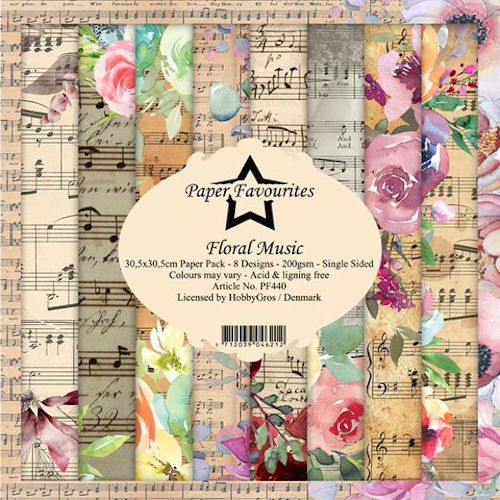 Paper Favourites pack 12x12 - Floral music