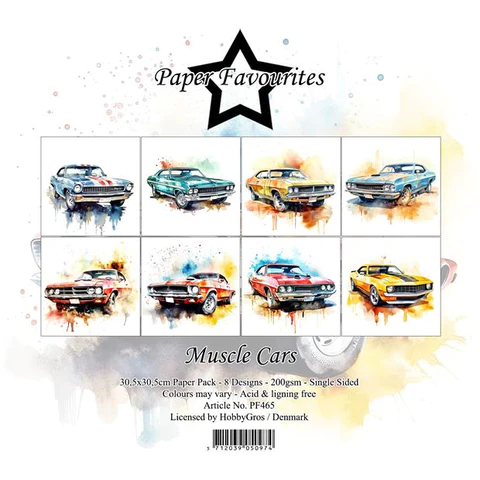 Paper Favourites pack 12x12 - Muscle Cars
