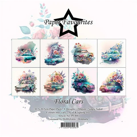 Paper Favourites pack 12x12 - Floral Cars