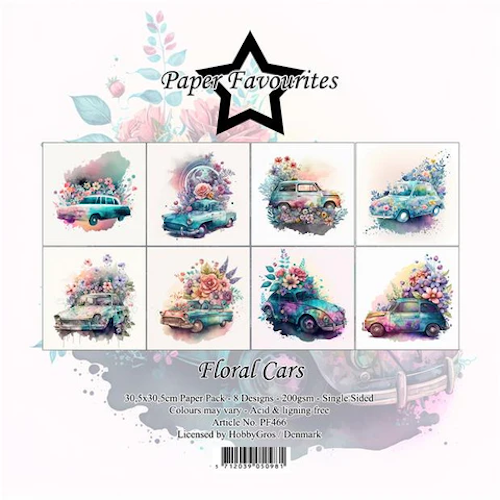 Paper Favourites pack 12x12 - Floral Cars