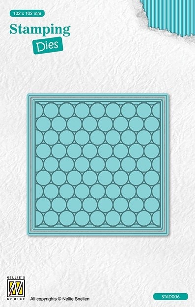 Nellie Snellen die - Stamping dies square bubbles stad006