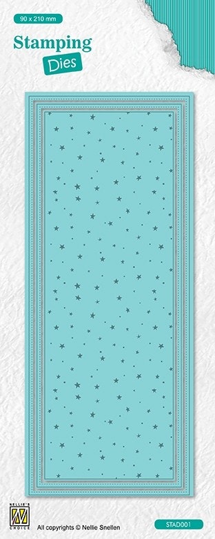 Nellie Snellen die - Stamping dies slimline: dots & stars stad002