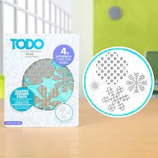 TODO Hot Foil Plate - classic flower stack 383624