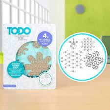 TODO Hot Foil Plate - modern flower stack 383626