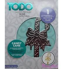 TODO Hot Foil Plate - candy cane 370493