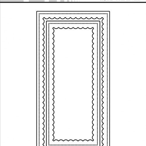 Simple and Basic die "Mini slimcard /w Inner Scallop" SBD149