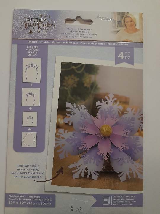 Crafter's Companion Plastic Template - Statement Snowflake
