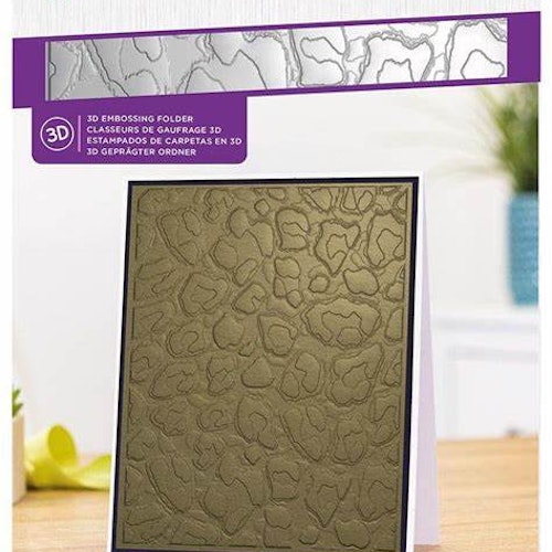 Crafter's Companion Embossing Folder - Lavish Leopard Print