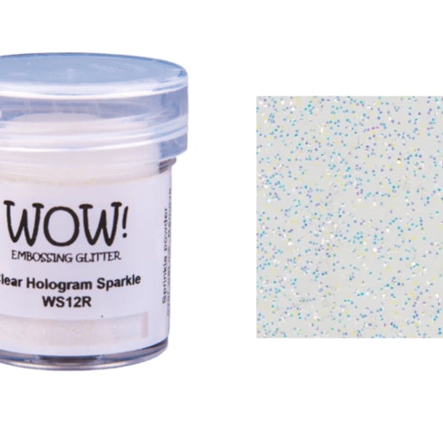WOW! Embossing Glitter "Clear Hologram Sparkle" WS12R