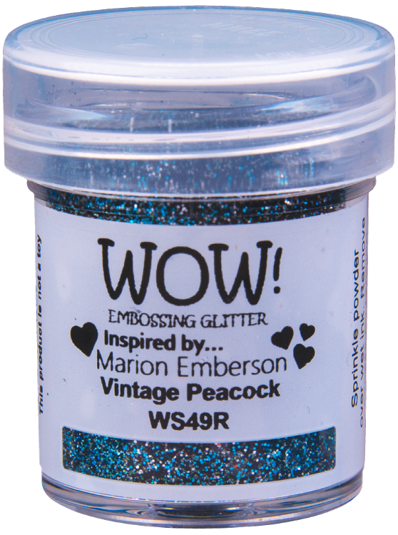 WOW! Embossing Glitter "Vintage Peacook" WS49R