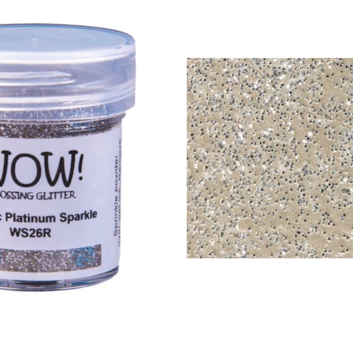 WOW! Embossing Glitter "Metallic Platinum Sparkle" WS26R