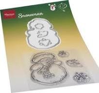 Marianne Design Die & Stamp - snowman HT1667