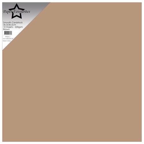 Paper Favourites Smooth Cardstock "Brown"