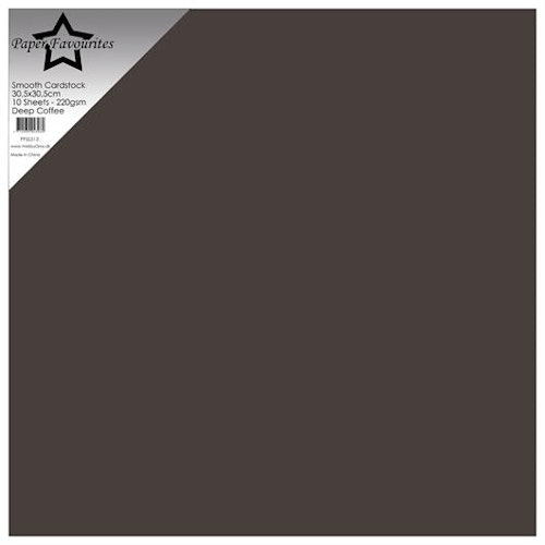 Paper Favourites Smooth Cardstock "Deep Coffee"