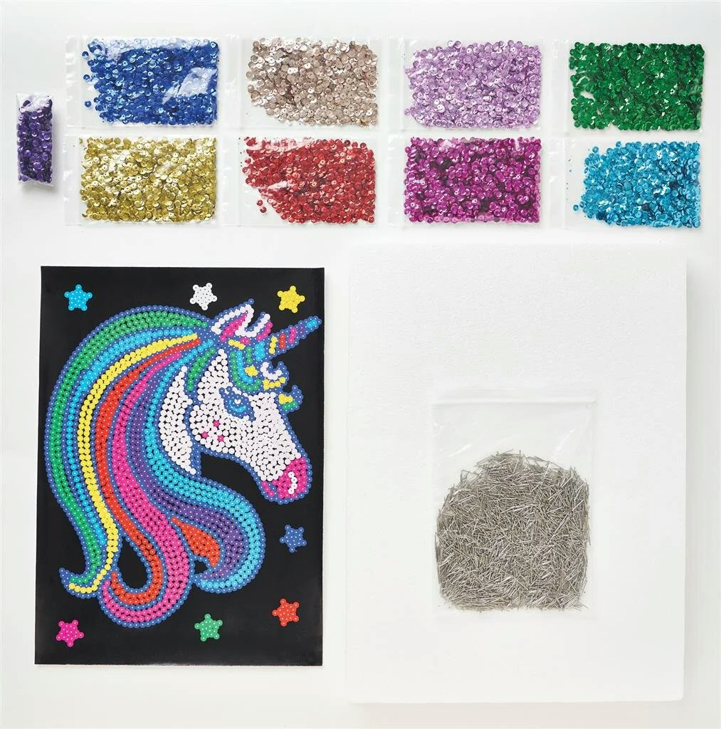 Docrafts Sequin Craft Kit - Rainbow Unicorn