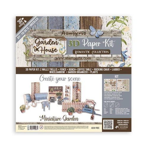 Stamperia pop up kit - Garden House - SBPOP10
