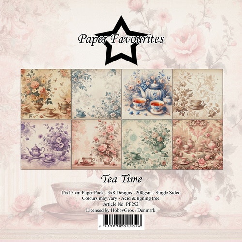 Paper Favourites Paper Pad 12"x12" - Tea Time