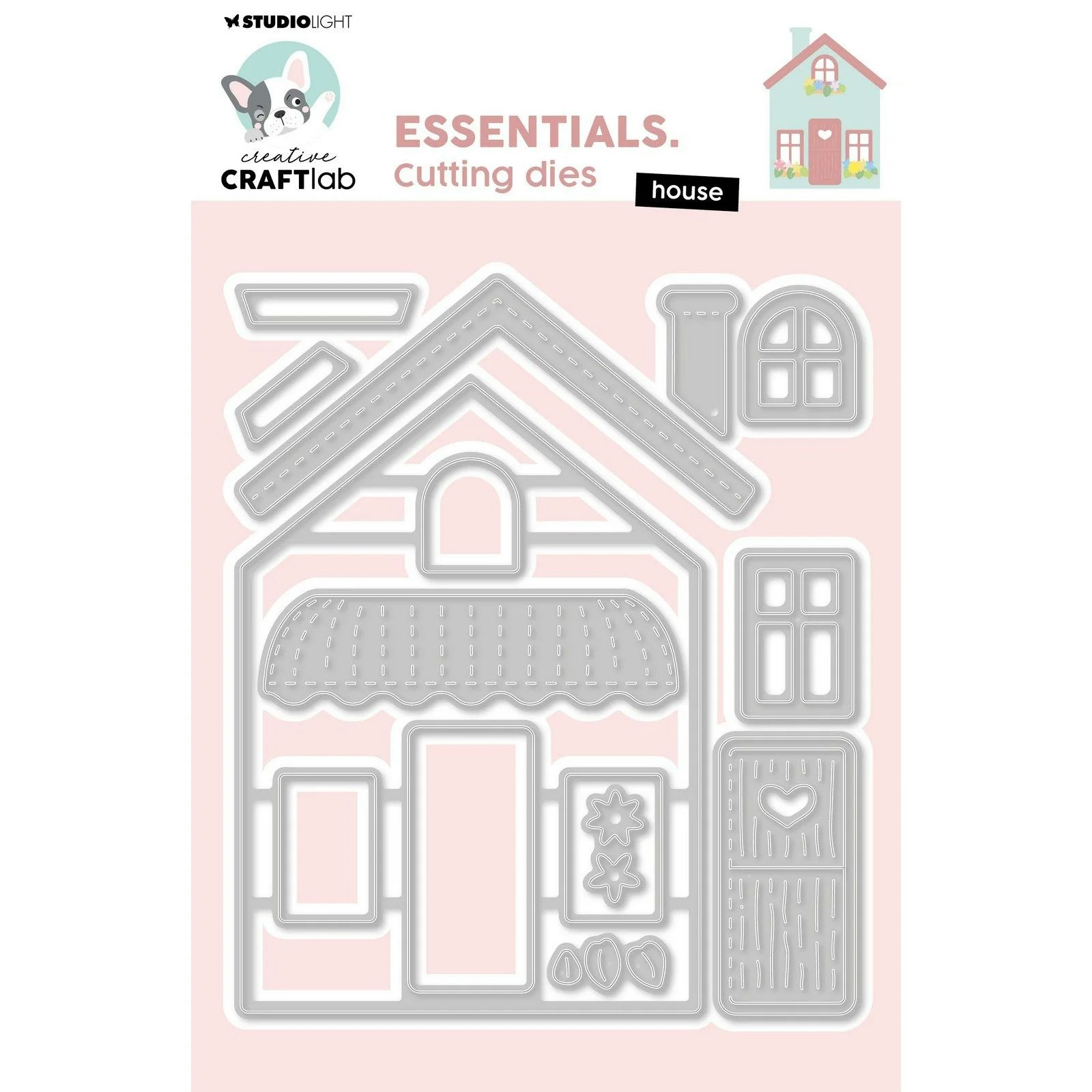 Studio Light Dies - Essentials. Cutting Dies: House CCL-ES-CD777