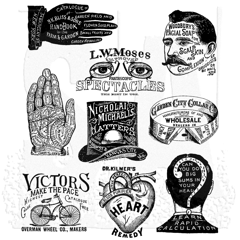 Stampers Anonymous Tim Holtz CMS372 Eclectic Adverts