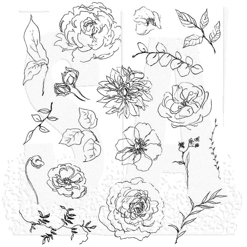 Stampers Anonymous Tim Holtz CMS445 Floral Elements