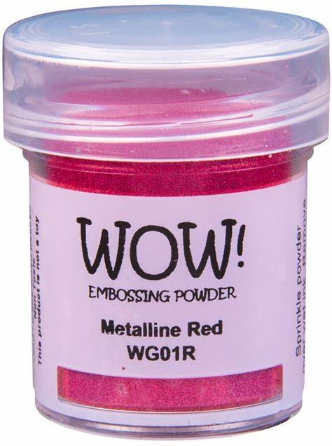 WOW! Embossing Powder "Metallines - Red Metalline - Regular" WG01R