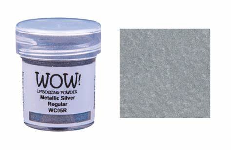 WOW! Embossing Powder "Metallic Silver Regular" WC05R