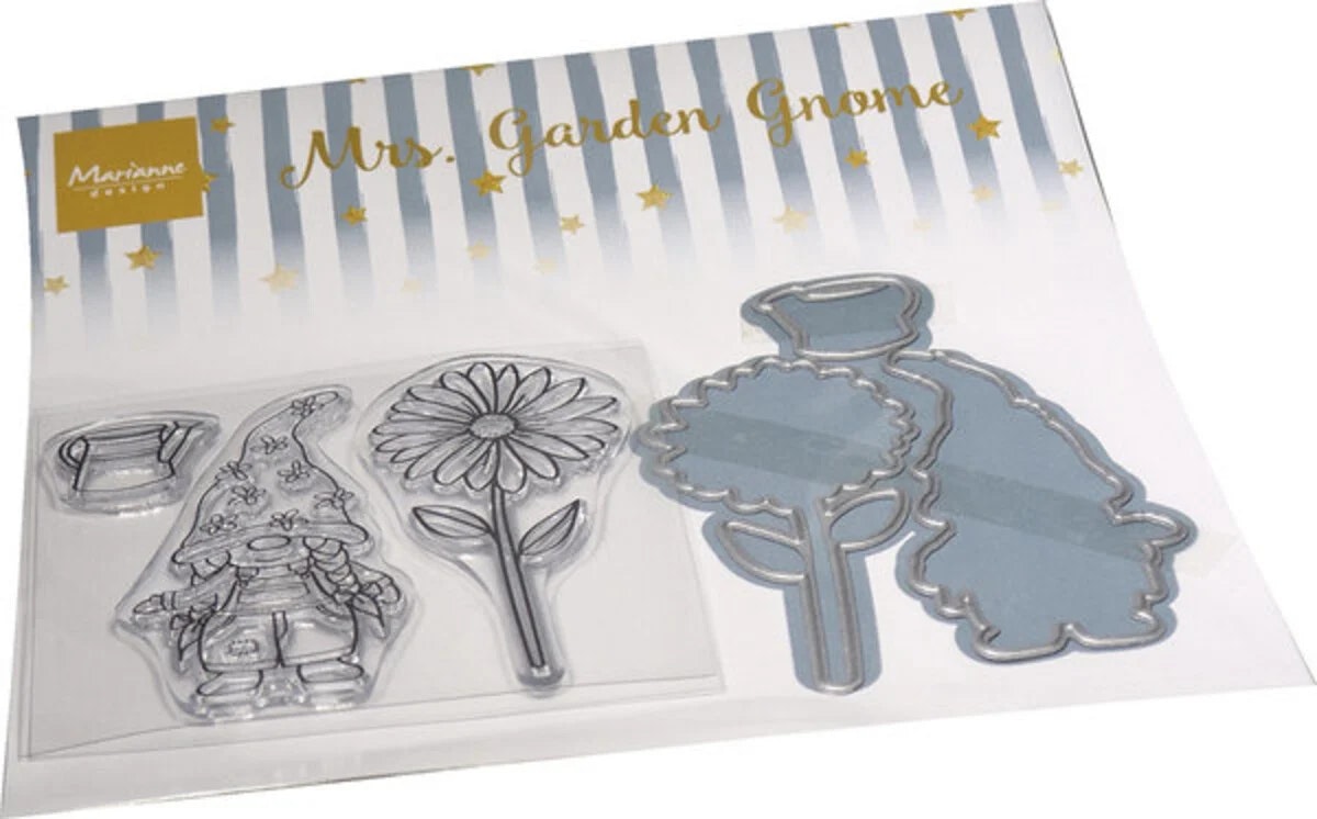 Marianne Design Die & Stamp - Mrs. Garden Gnome