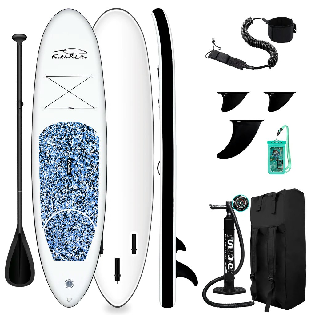 SUPFR04A  funwater summer feath r lite paddle board camouflage waterproof touring fitness leisure sport affordable