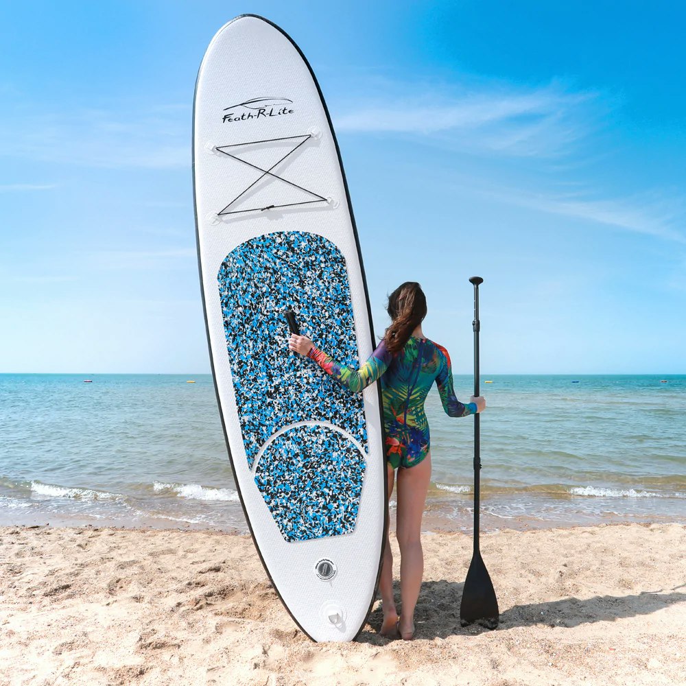 SUPFR04A  funwater summer feath r lite paddle board camouflage waterproof touring fitness leisure sport affordable