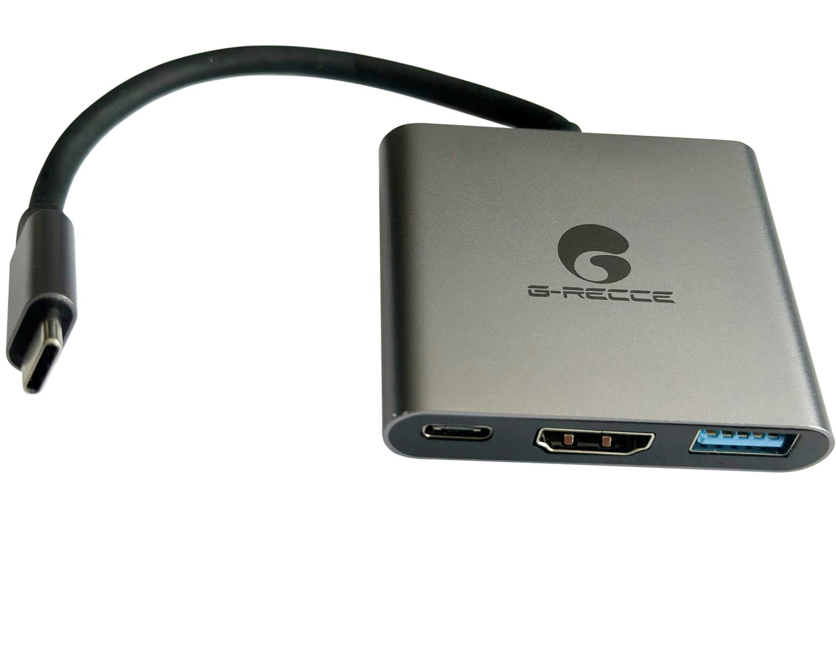 G-Recce 3-i-1 USB-C multiportadapter Sliver