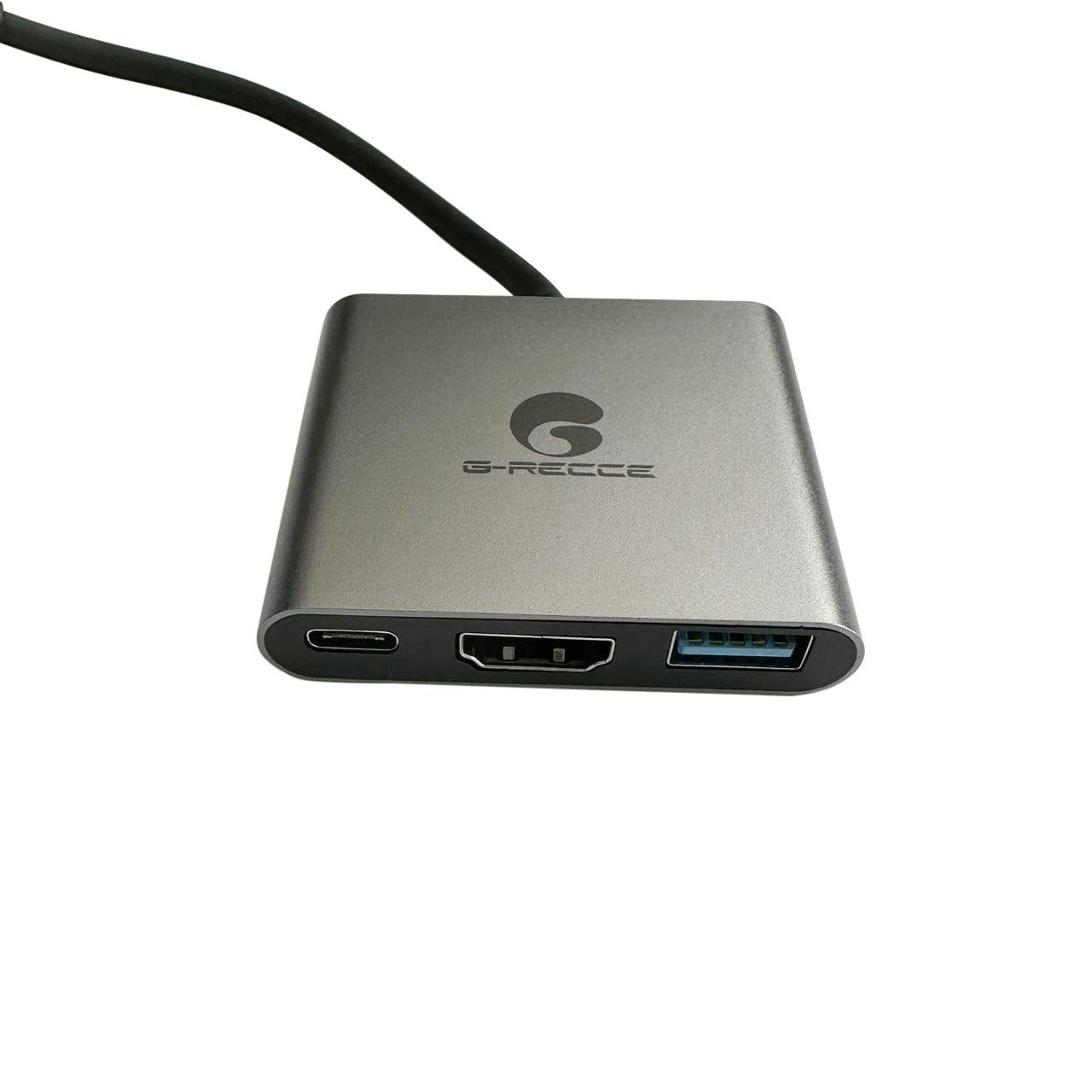 G-Recce 3-i-1 USB-C multiportadapter Sliver