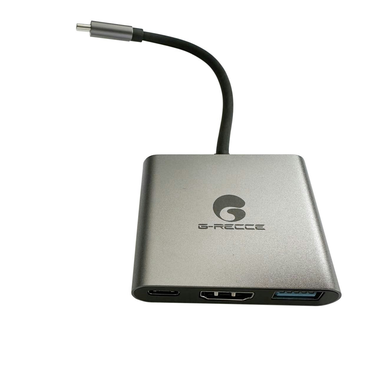 G-Recce 3-i-1 USB-C multiportadapter Sliver