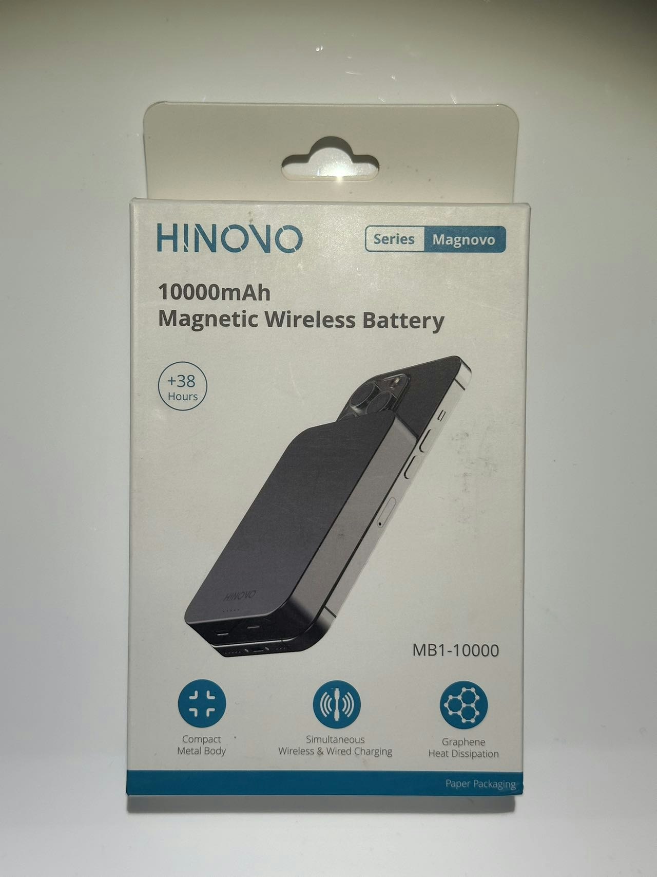 HINOVO MK-10K 10000 mAh magsafe powerbank för iphone (Fynd)