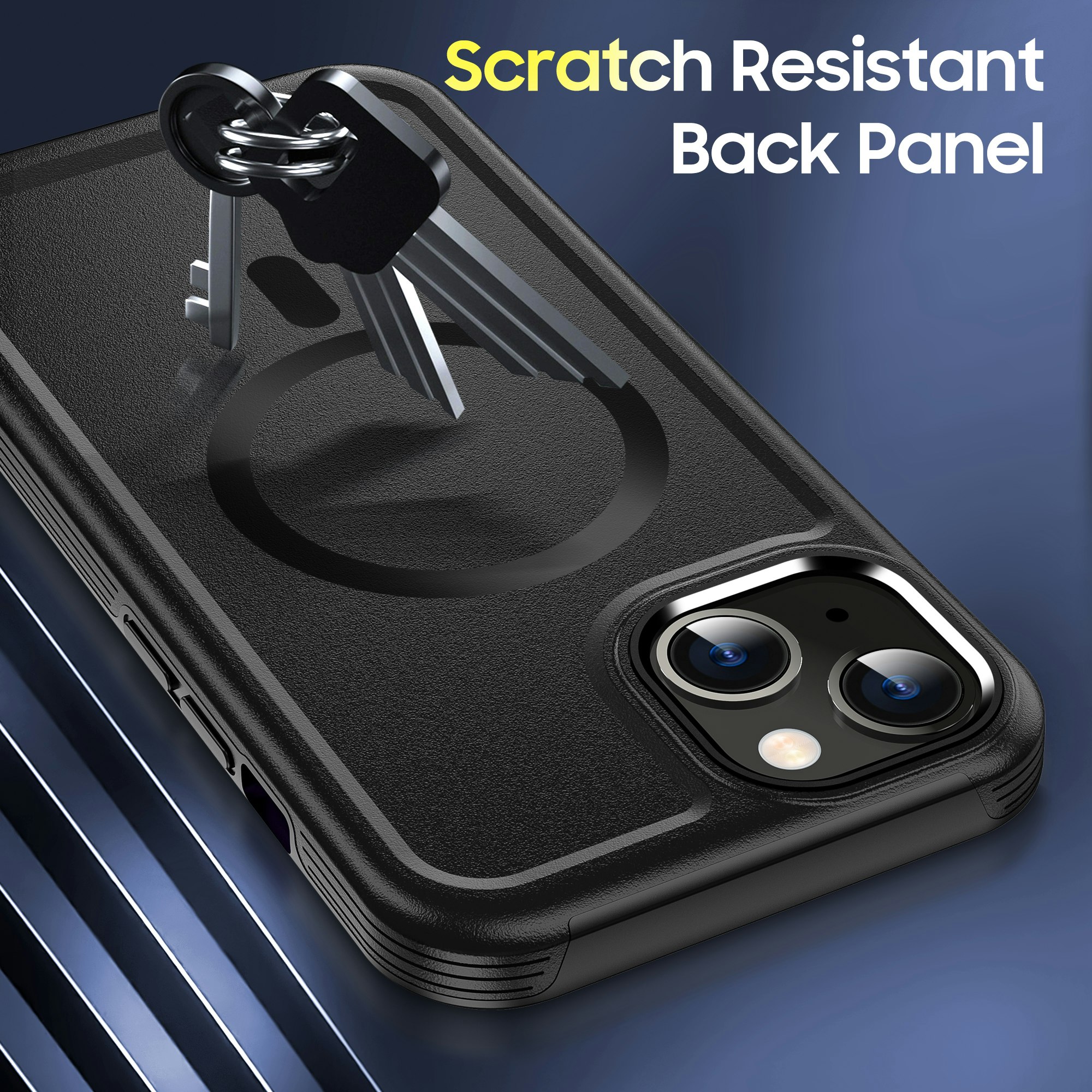 Kirin sheild Magnetiskt iPhone 15 Serie Fodral, Mag-safe skyddsfodral för iPhone 15 Serie, Dubblet skydd med en TPU-ram och en PC-bakpanel
