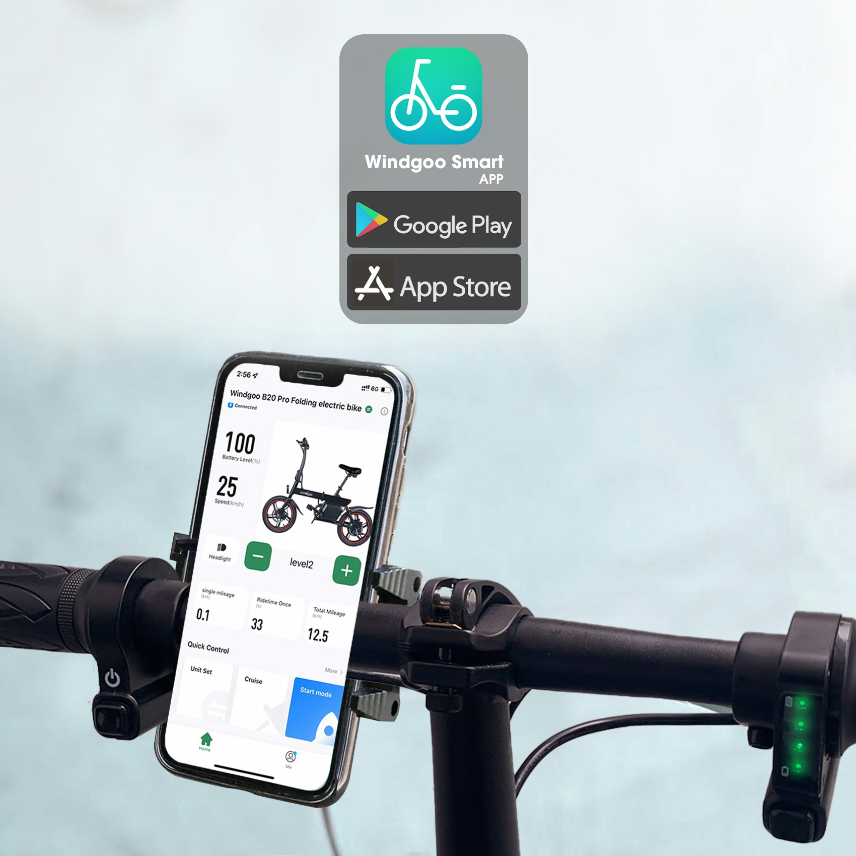 Windgoo B20 Pro Elektrisk 16-tums Hopfällbar Cykel  OM B20 PRO