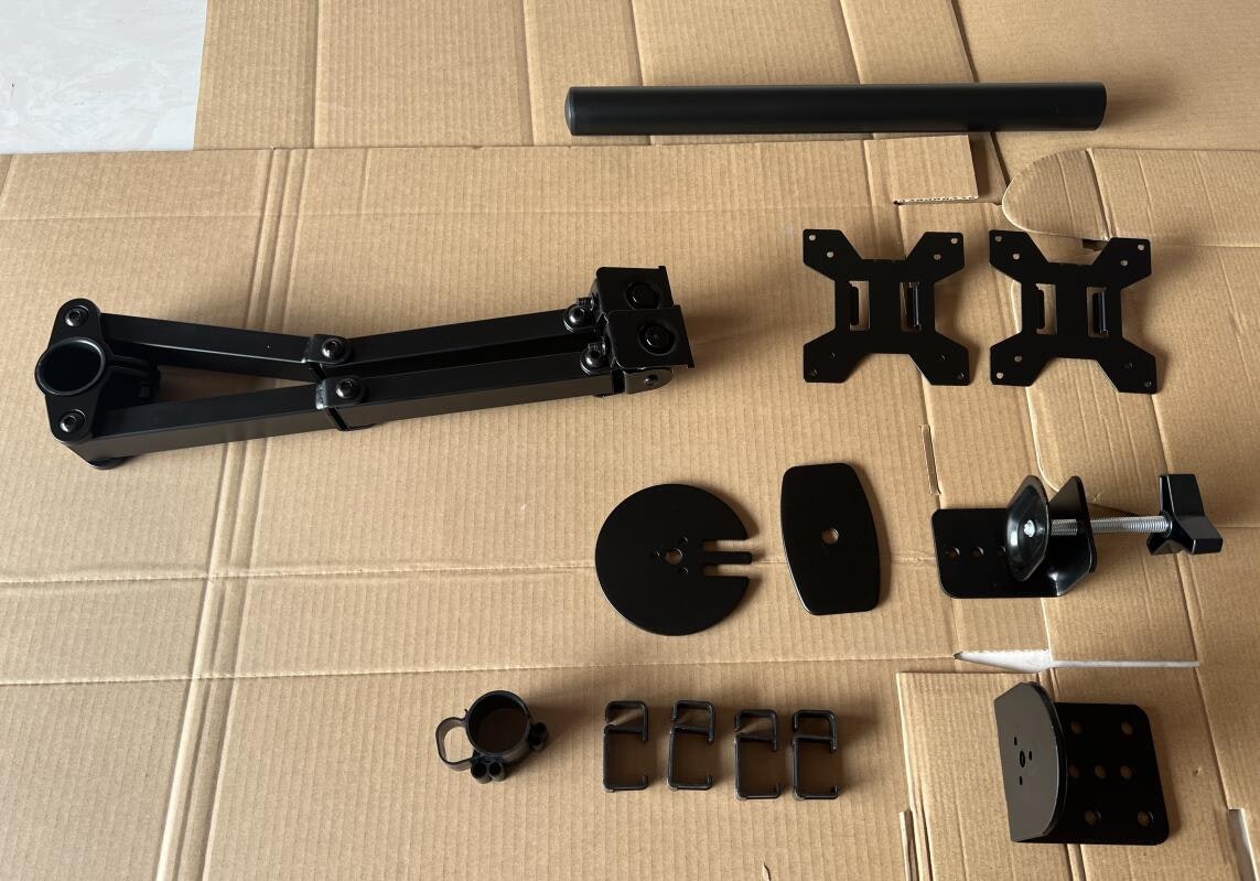 Charmount Dubbel Skärmhållare – Justerbart Fäste för 10''–30'' Skärmar, Maxbelastning 8kg