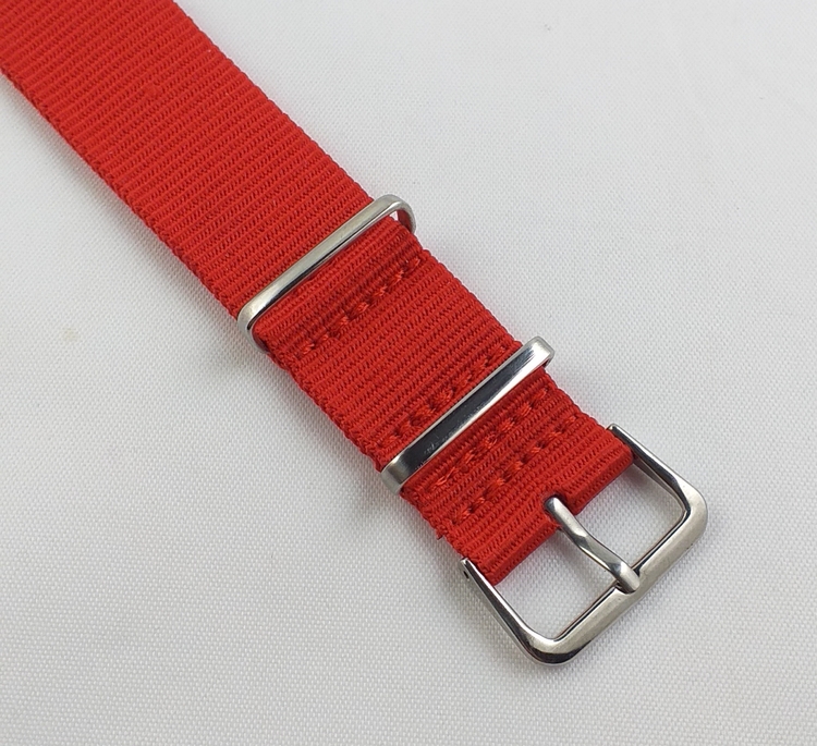 NATO-armband Red 18 mm 20 mm 22 mm 24 mm
