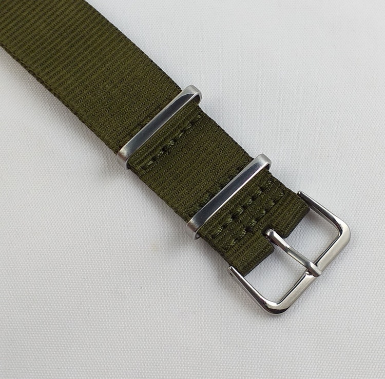 Nato Armband Grönt Green 12mm - 24mm