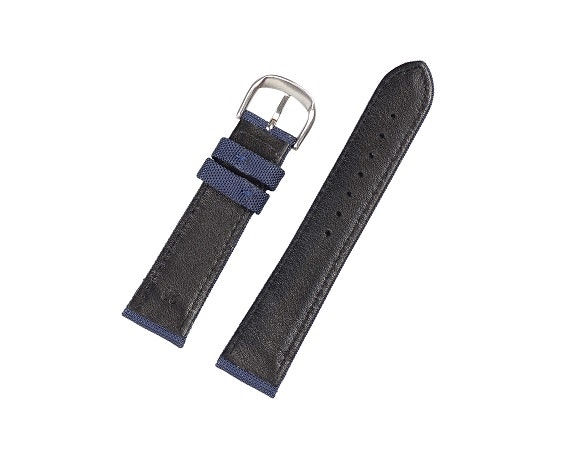 Klockarmband - Segelduk - Sailcloth - Blå - 18mm 20mm 22mm 24mm