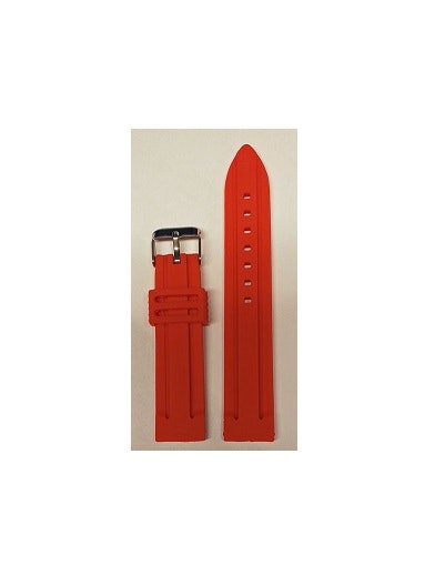 Silikon armband av gummi i rött - 20 mm