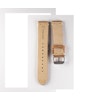 Premium klockarmband av brun mocka 18 - 22 mm