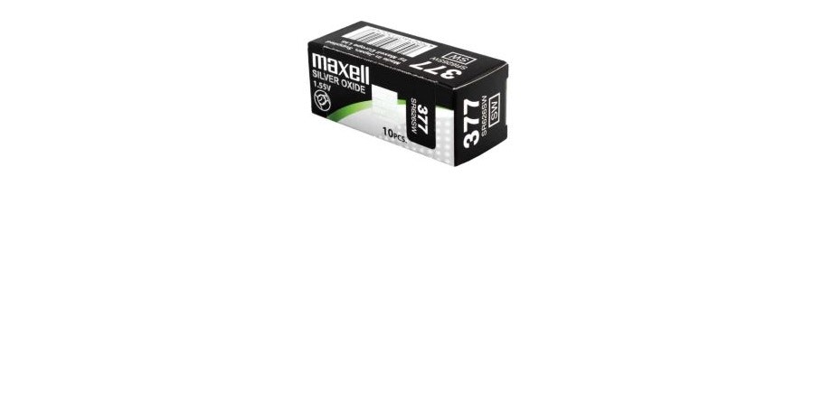 Batteri Maxell - 377 - SR626SW - Silveroxid - Välj mellan 1, 2, 5 och 10 batterier