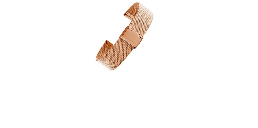 Rose guld Mesh - Milanese fint flätat armband 8 mm - 24 mm