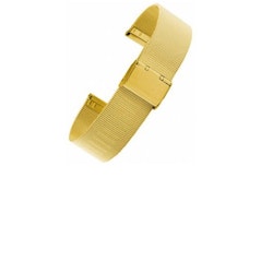 Guld Mesh - Milanese fint  flätat armband 8 mm - 24 mm