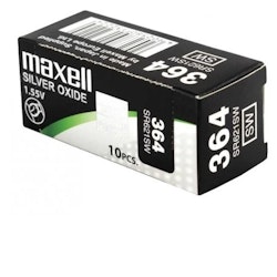 Batteri Maxell - 364 - SR621SW - Silveroxid - Välj mellan 1- 2 - 5 och 10-pack