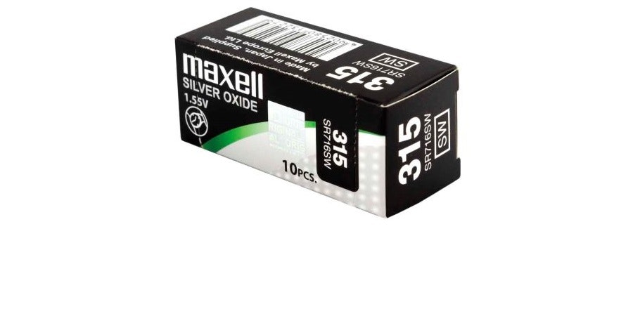 Batteri Maxell - 315 - SR716SW - SR67 - 1 - 2 - 5 och 10-pack
