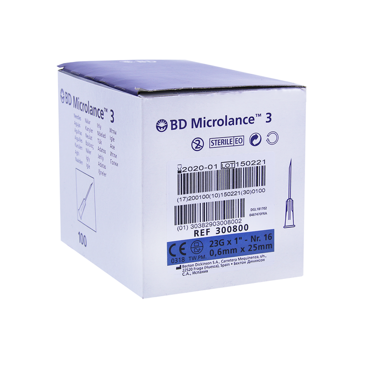 BD Microlance nålar 23G 0,60x25 mm