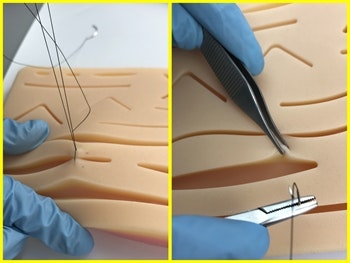 Träningsplatta för suturering