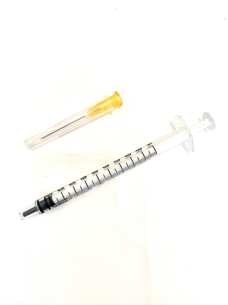 Spruta med nål - 1 ml 25G, 0,5x25mm - 1 st - Kliniklagret Sverige AB