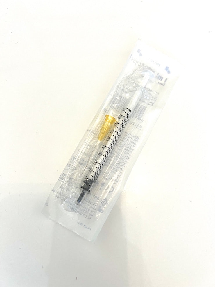 Spruta med nål - 1 ml 25G, 0,5x25mm - 1 st - Kliniklagret Sverige AB